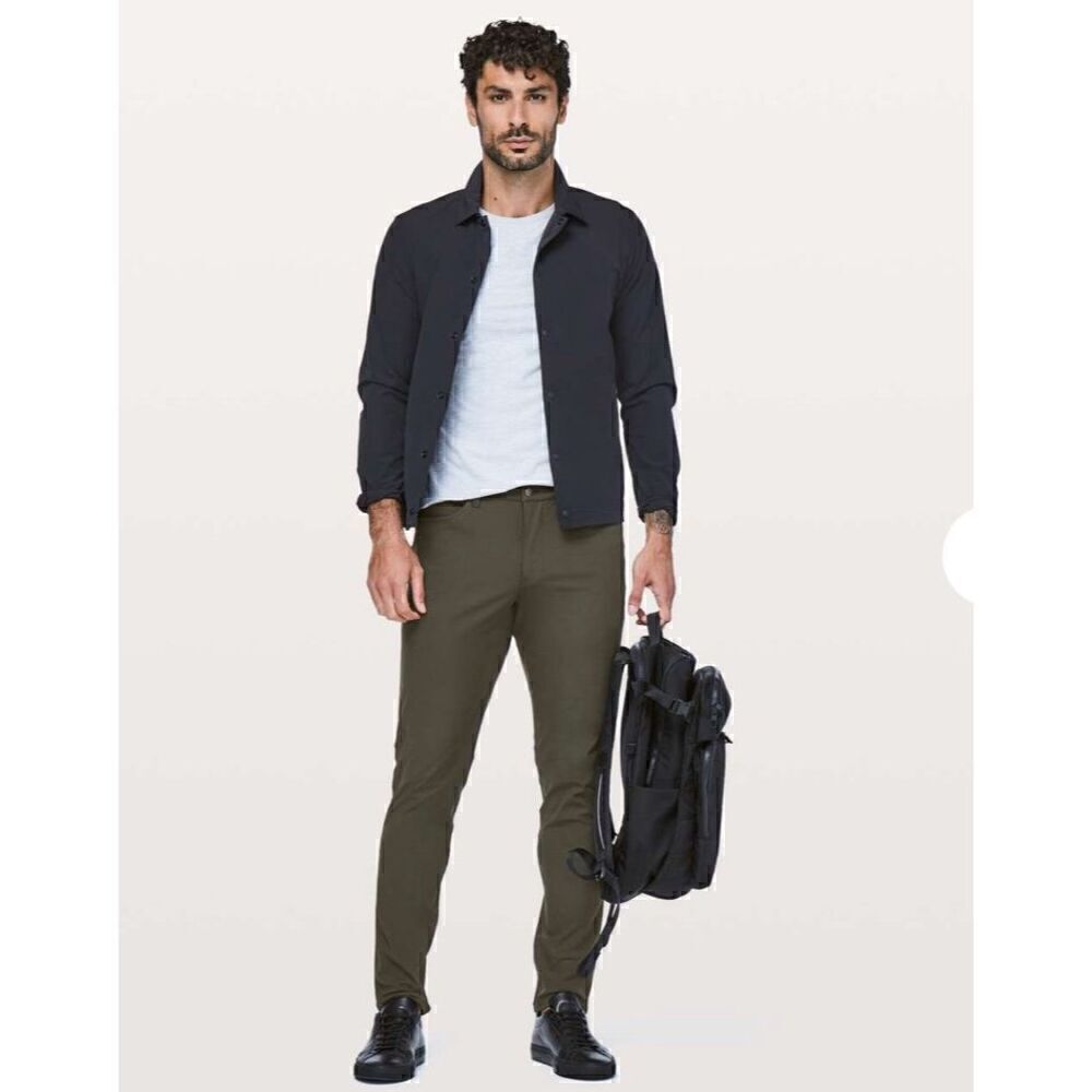 Lululemon ABC Slim Pant Size 30 Dark Olive Green $128.00